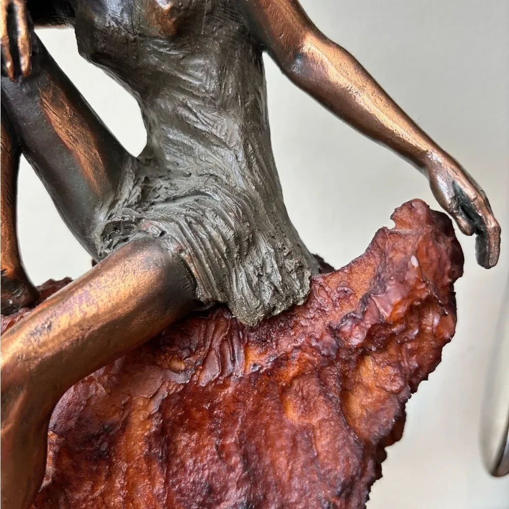Vintage Carol Camps Artistic Bronze / Raising Sculpture
